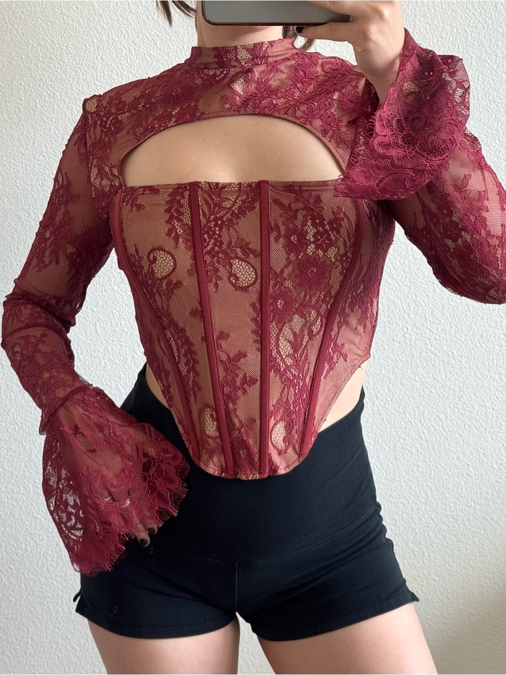 Fashion Nova Rosalia Corset Top